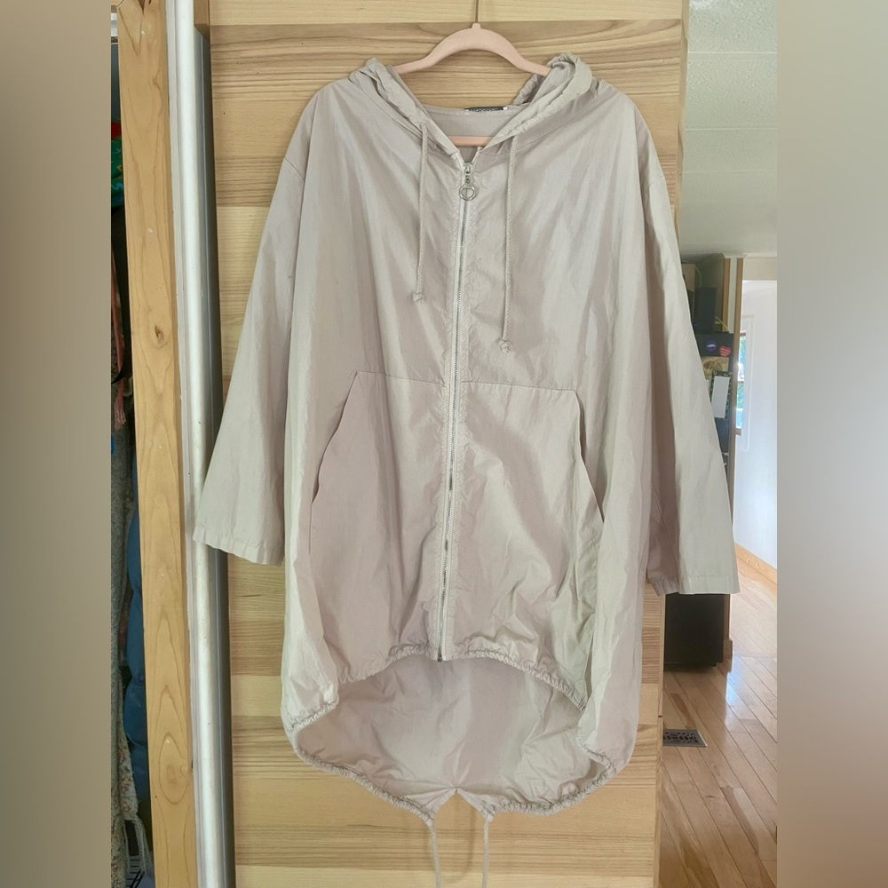 Lightweight Hooded Parka Oversized 100% Cotton (Like New)